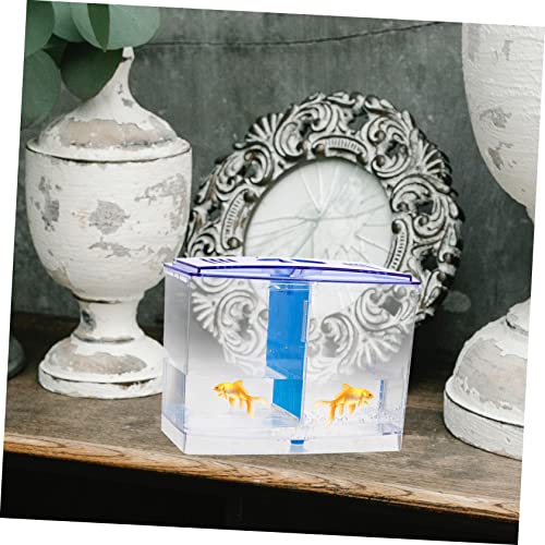 UKCOCO Fish Breeding Tank with Removable Divider Isolation Box for Fish Shrimp Easy to Clean Lightweight Aquarium Hatchery for Betta