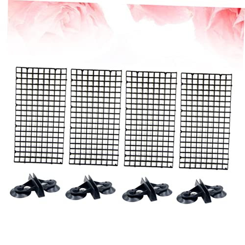 Happyyami Eco-Friendly Aquarium Supplies Isolation Panel Lattice Plate Fish Tank Divider for Betta Suction Cups