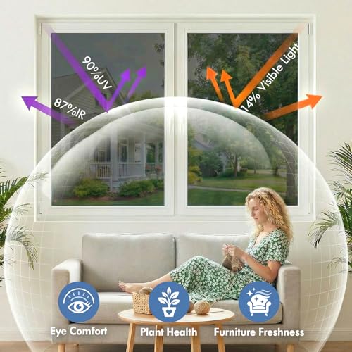 One Way Privacy Window Film, Black-Silver Static Cling, 29.5" x 78.7" - color: Black Silver, size: 29.5" x 78.7"