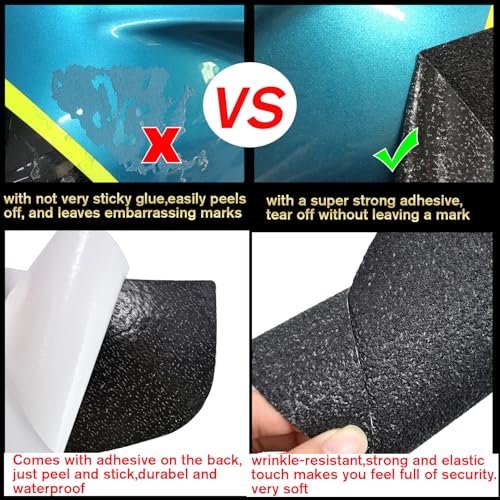 Motorcycle Side Fuel Tank Pads Protector Stickers Decal Gas Knee Grip Traction Pad Compatible for HO&N&DA CB650R/CBR650R Accessories 2019-2024 (Black) - color: Black