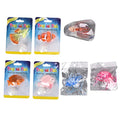 AquaVivid 7pcs Fish Tank Floating Decorations Silicone Artificial Fish Set with Suction Cups for Freshwater and Saltwater Aquarium Landscaping