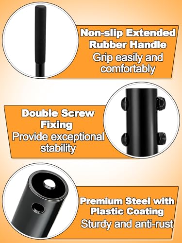 Upgraded Heavy-Duty Steel Tamper, 10"x10" Effortless Ergonomic Soil Tamper Tool with 48" Durable Handle, Garden Landscaping Hand Tools for Ground & Gravel Leveling Dirt Compactor - style: 10x10 Inches