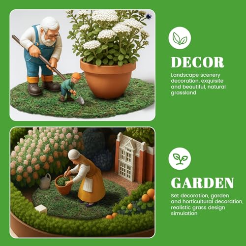 Canlierr 12 Pack Dried Moss Mats Sheets for Crafts, 10/12 Inch Round Green Preserved Moss Placemats for Wedding Party Birthday DIY Garden Plants Decor Home Table Decoration(10 Inch) - size: 10 Inch