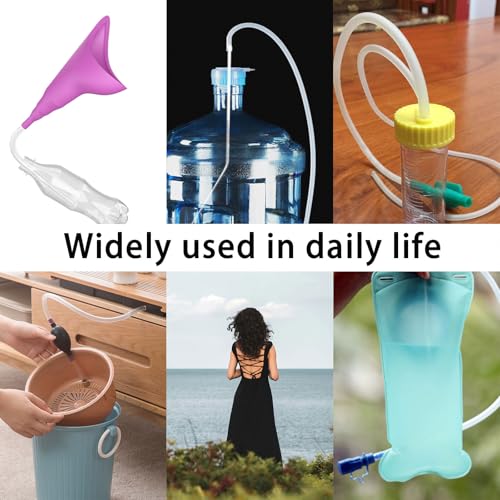 Female Urination Device Connector, Hose Barb Fittings 10Pcs, Connect The Urinal Tightly to the Extension Tube, Reusable Pipeline Connector, 1/5",7/25",7/20",11/25",47/100" (7/20" to 5 Diameters)