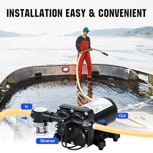 ECO-WORTHY 110V AC Fresh Transfer Diaphragm Water Pump On Demand 5.5GPM 70PSI High Pressure Water Booster Pump 110 Volt with Pressure Switch for Irrigation Garden Hose Sprinkler Home RV - size: 5.5GPM-70PSI-110V-Standard Package