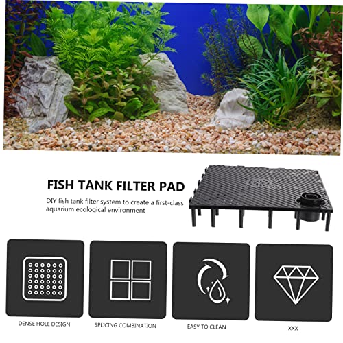 Toyvian 5pcs Aquarium Bottom Pad Fish Tank Divider Sand Separating Plate for Water Circulation and Filtration for Freshwater and Tanks