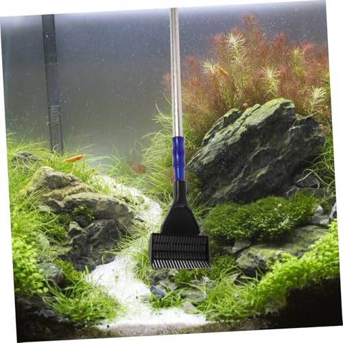 Kisangel Complete Fish Tank Cleaning Kit Brush Net Rake and Scraper Set of Aquarium Cleaning Tools Easy to Assemble and Disassemble