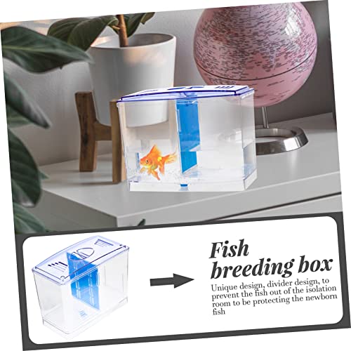 UKCOCO Fish Breeding Tank with Removable Divider Isolation Box for Fish Shrimp Easy to Clean Lightweight Aquarium Hatchery for Betta