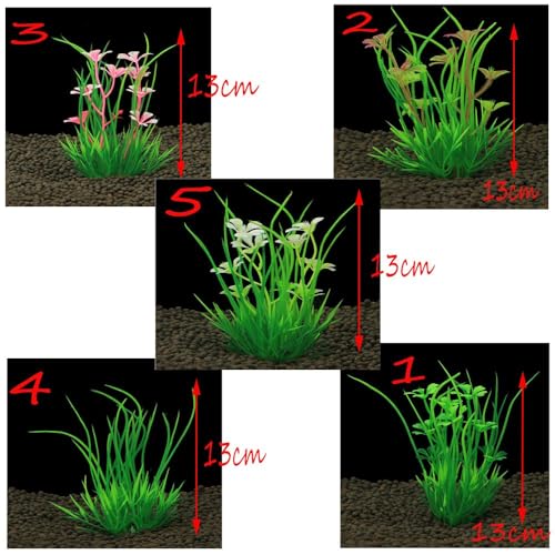 Artificial Plant Home Plastic Aquarium Ornament Aquatic Fish Tank Landscape Decor(Style 4)