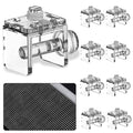 DIY Aquarium Hood 8pcs Aquarium Fish Tank Hood Screen Cover net Clip Holder and 2.15 Feet X 1.73 Feet Aquarium lid top net Kits Suitable for Rimless and rimed Tank