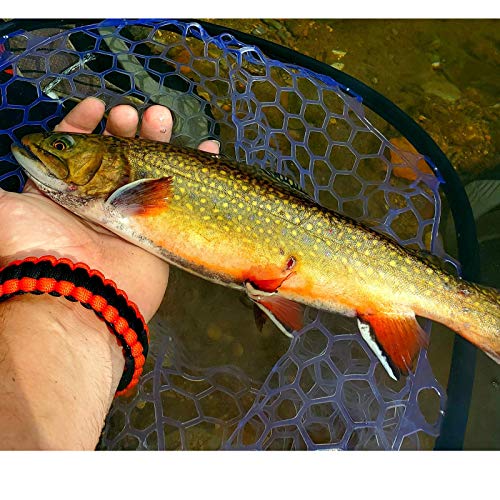 Aventik Fly Floating Fishing Net Carbon Fiber Landing Trout Net Light Weight Clear Rubber Ghost Net Catch & Release - color: Only Standard Black Net