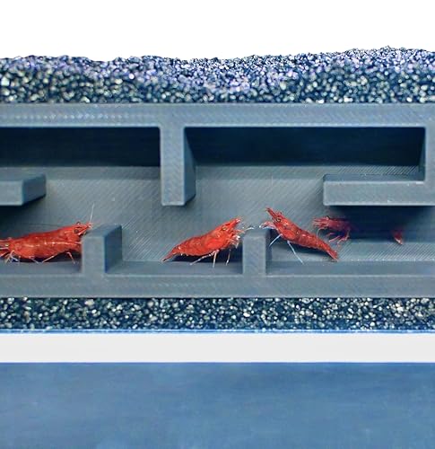Lucky Critter Shrimp Cave Underground Maze Tunnel | Viewing Shrimp Freshwater Hide Tunnel | Aquarium Shrimp Breeding Cave Perfect for Small Shrimp, Cherry Shrimp, Dwarf Shrimp - color: Black