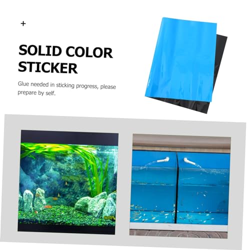 Solid Fish Tank Background Sticker Double-Sided Aquarium Decal for Easy Application Smooth