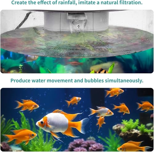 Fish Tank Night Light, 3 Gallon Fish Tank with Filter and Light, Self-Cleaning Desktop Aquarium Starter Kit & LED Lamp, 360 View for Small Fish, Kids Room & Home Decor (7Color)