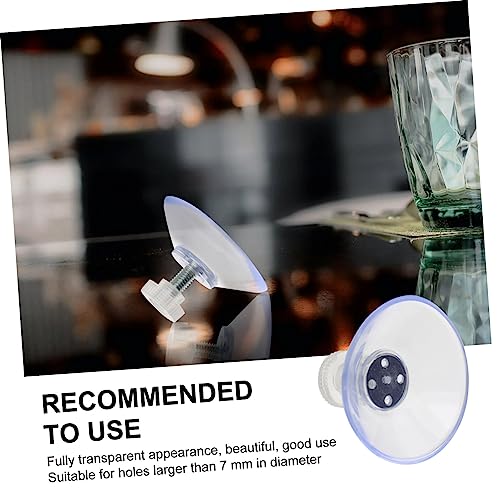 PRETYZOOM 10PCS Powerful Suction Cup with Gland Nut Adjustable Screw Suckers for Glass Surface Suitable for Furniture and Home Use