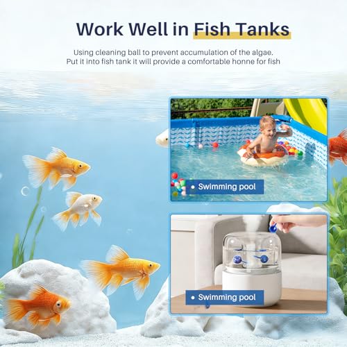 12 Pack Humidifier Cleaner, Humidifier Tank Cleaner Balls compatible with All humidifiers and Fish Tanks, Purifies Water, Prevents Hard Water Build-Up, Reduces Scale to improve Humidification - color: Humidifier Cleaner Balls-12 Pack