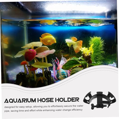 Yardwe 2Pcs Aquarium Hose Mounting Clip Plastic Water Pipe Holder for Fish Tank Turtle Tank Easy Installation Stable Secure Design for Hose Versatile Use Homes Offices Pet