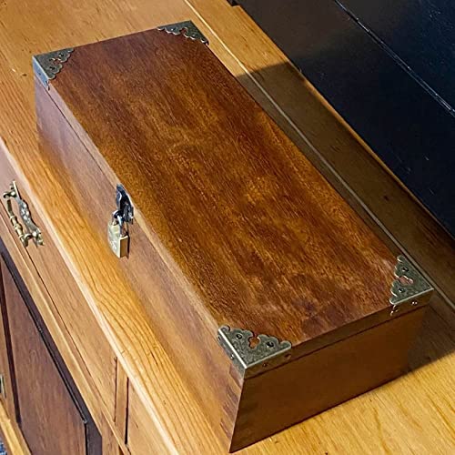 dophee 4Pcs Decorative Corner Protectors, Retro Style Edge Safety Guards Covers for Picture Frame Album Jewelry Box Gift Box Wooden Case Chest Tables Cabinet Furniture, 1.34"x1.34"-Antique Bronze - color: Antique Bronze