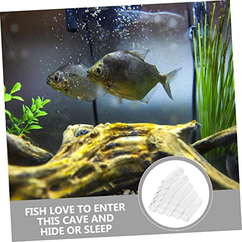 Housoutil 15holes Fish Breeding Tube Shelter for Aquarium Acrylic Hideout for Shrimp and Small Fish Decoration for Tank Compact Design
