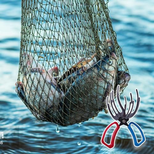 AIIONP Fishing Pliers Gripper, 2025 New Metal 3 Claw Fish Catch Gripper, Fish Control Clamp Claw Tong Grip Tackle Tool, Fish Scales Grip Grabber Fish Clamp Holder for Most Freshwater Fish - color: Large