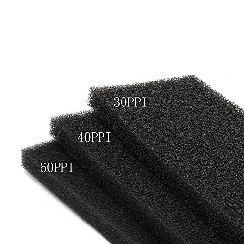 Aquarium Filter Sponge Pad 30PPI / 40PPI / 60PPI Bio Sponge Filter Media Cut-to-Size Foam for Fish Tank, Pond Filter (19.5" x 4.72" x 0.78" - 40ppi) - size: 19.5" x 4.72" x 0.78" - 40ppi