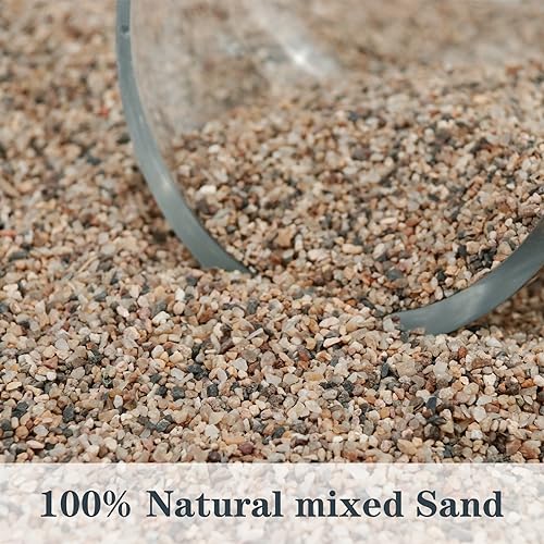 Silica Gravel, Multi-Purpose Mixed Silica Sand for Fire Pits, Aquariums and Landscaping, 5LB Medium - color: Mixed, size: 5LB