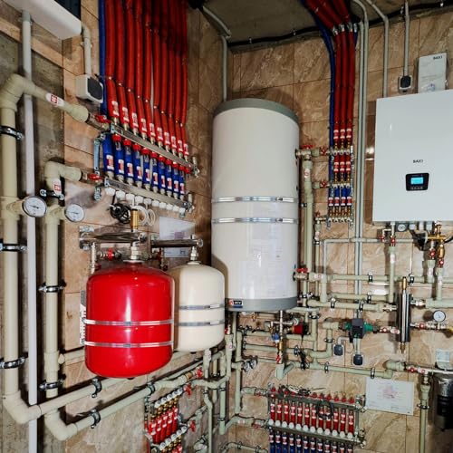 ZhouDaShu 2 Set Expansion Tank Mounting Bracket for Hot Water Heater,Thermal Expansion Tank Holder with 2 Earthquake Straps,Support 5-Gallon Hot Water Tanks up to 13 inches in Diameter - color: 2 Sets