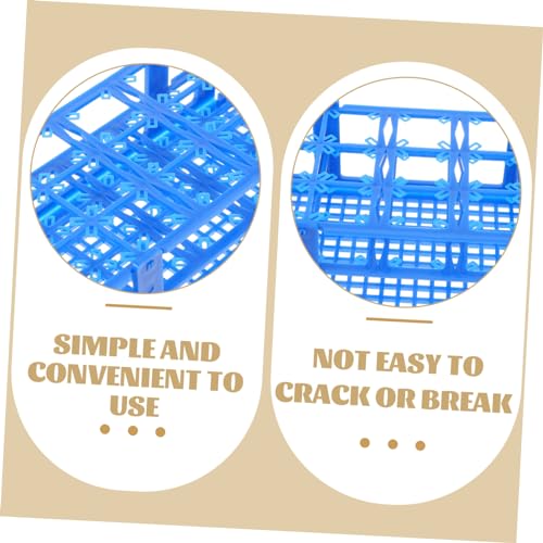 PRETYZOOM 21Holes Holder Rack Reusable Test Tube Organizer for Laboratory Stand for Secure Storage and Spill Prevention