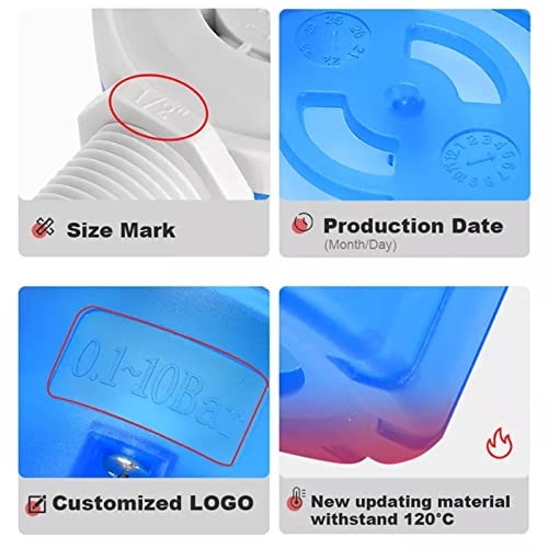 Float Valve 1" Top Inlet Male Automatic Water Level Control Valve for Tanks, Towers, Pools, Troughs, Aquariums - Blue - size: 1" Top Inlet