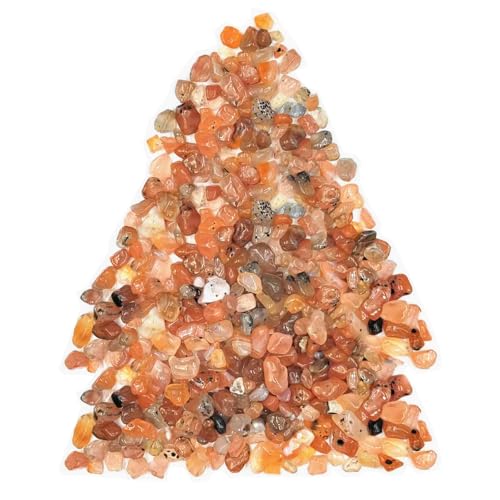 0.45 LB Polished Agate Stones Natural Decorative Rocks for Outdoor Decoration Home Decoration Fish Tank Vase Filler DIY Handmade Bamboo Succulents Cactus (South Red Agate) - color: South Red Agate