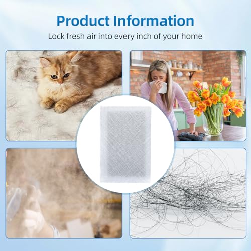 16x25 Replacement Filter Pads Compatible with SolaceAir Pristine Dynamic Air Cleaner 16x25x1 Carbon & Electrostatic Media White (6 Pack)