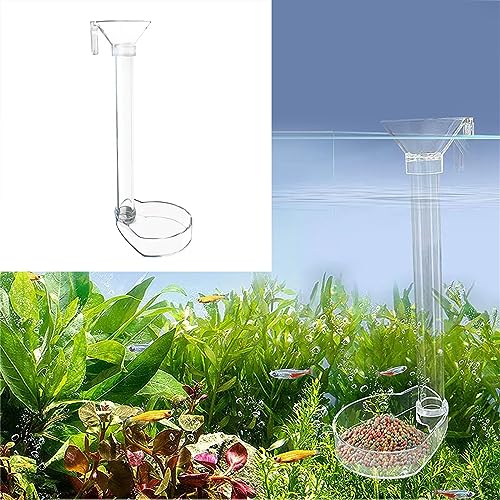 Shrimp Feeding Dish Set, Aquarium Fish Feeder Tube Kit Clear Shrimp Tube with Brush for Fish Tank