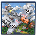 Military Plane 3D Wall Art Micro Mini Building Blocks Set, WW2 BF-109 Fighter Jet Wall Decor or Table Display, No Compatible with Lego, Great Army Airplane Toy Gift for Adults Teens 14+ (1320 PCS) - style: BF-109 Military Plane