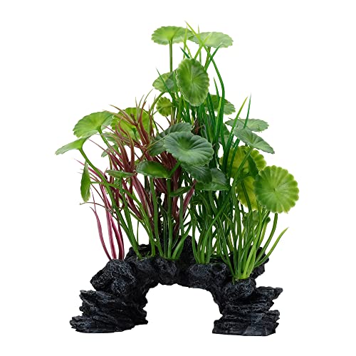 Fluval Aqualife Green Lysimachia Plant Mix, Plastic Aquarium Plant Decoration