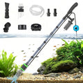 32W Electric Aquarium Vacuum Gravel Cleaner - Strong Suction, Automatic Water Change, Algae Remover, Sand Wash, Water Shower, Water Circulation & Timed Off (32W)