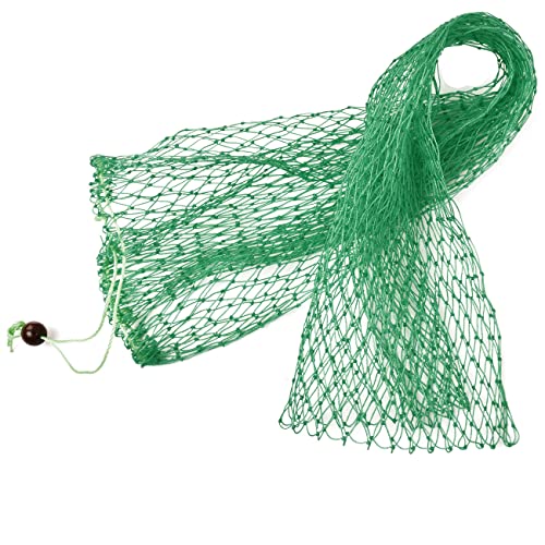 Fishnet Bag Foldable Fishnet Bag Diving Bag 35 Inch Long Fishing Net - size: 35.5inch