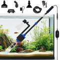 AQQA DC 36W Electric Aquarium Vacuum Gravel Cleaner 6-in-1 Multifunctional Fish Tank Cleaning Kit for Remove Dirt, Change Water, Wash Sand, Turtle Water Shower, Water Circulation with Adjustable Power
