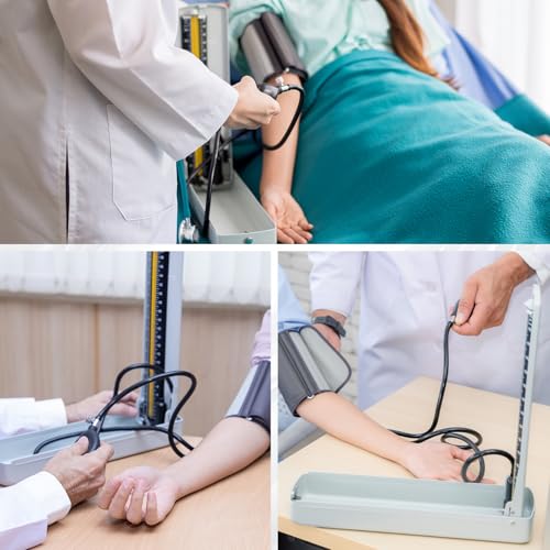 Blood Pressure Cuff Tube, 2 Pack Natural Latex 3FT Sphygmomanometer Hose Replacement for Mercury Sphygmomanometer & Manual BP Monitor, Essential Replacement Part with Standard Connectors