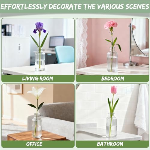 Creative Floating Floral Arrangement Holder, 2025 Innovative Floating Flower Display Stand, Flowers Arrangements Supplies, 10pcs Clear Acrylic Floating Flower Bowl Stem Holder, for Fish Tanks Table Decor (large) - size: large