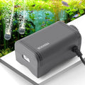 FEDOUR 80GPH Aquarium Air Pump, Ultra Quiet Oxygen Pump for up to 120Gallon Fish and Turtle Tank, Powerful Fish Air Bubbler - color: Grey