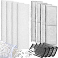 15 Pcs Underwater Filter Media Compatible with Fluval U2, Including 4 Biological Foam Mat, 4 Poly/Carbon, 500g Bio-Ring, 4 Mesh Bags, 2 Grease, Maintenance & Replacement Filter Media Kit - size: Compatible with Fluval U2