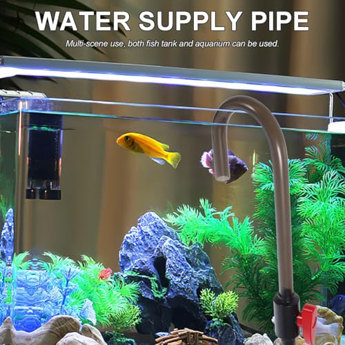 balacoo Aquarium Hook Water Changer, Hanging Fish Tank Water Changer with Flow Switch - Easy to Install, Fit 1/2, 5/8, 3/4'' Hose