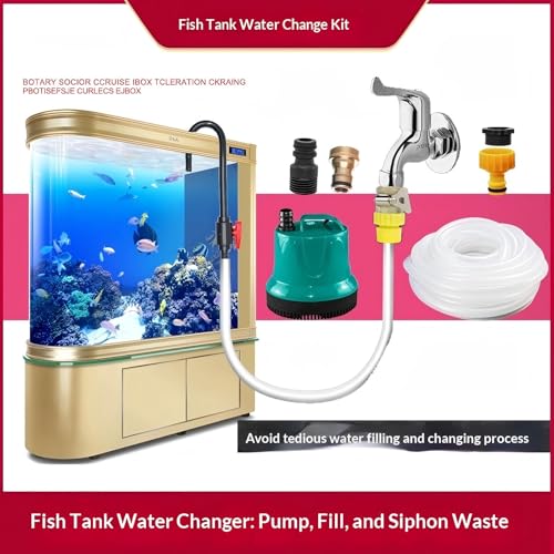 Replacement for Python Hands-Free and Spill Free Aquarium Hook 5-55 Gallon | 14in Siphon Hose BPA-Free PVC ABS | Hands-Free Flow Valve | Garden Hose 1/2" 5/8" 3/4"