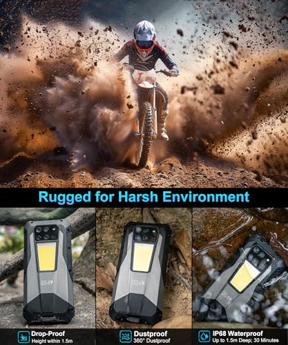 8849 Tank 3 Pro Rugged Smartphone 2024, 23800mAh Rugged Projector Phone 97dB Loud Speaker, 36GB+512GB Dual Sim 5G Android 14 Unlocked Mobile Cell Phones 6.79" Big Screen, Camping Light/2TB Expand/OTG - size: 18GB