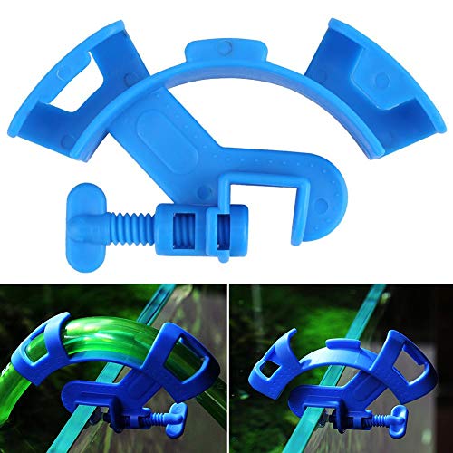 TOPINCN Aquarium Water Pipe Holder, Water Tube Clamp Fish Hose Holder Aquarium Hose Holder Fixed Clamp Clip Air Water Pipe Clip for Fish