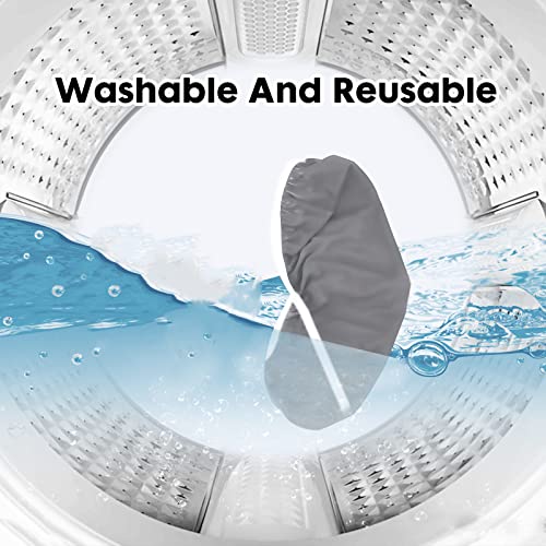 Toilet Tank Lid Cover, Bathroom Stretch Washable Spandex Toilet Tank Protector Cover with Elastic Bottom, Grey - color: Grey