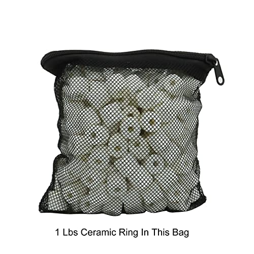 ALEGI 10 pcs Aquarium Filter Media Bags with Zipper, Mesh Reusable Bags for Aquarium Filter Media (6" x 5") - size: 6" x 5"
