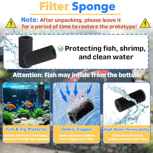 8-Pack 7209410 7137710 Pre-Filter Sponge Roll - Compatible with Beckett Pond G/FR/DP Pumps - Replaces Part Numbers 7209410 & 7137710