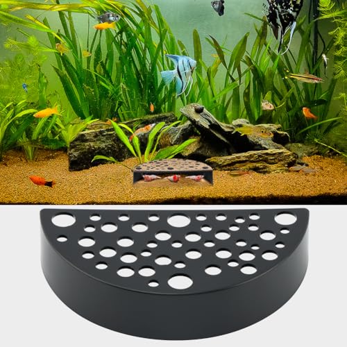Aquarium Tunnel Cave 2 Pack, 4.65 in Fish Hideout, Aquarium Safe Plastic, Black Natural Shelter for Aquarium Decor, Planted Tanks, Shrimp Tanks and Community Aquariums