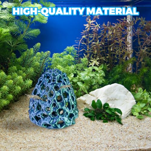 Shrimp Cave, Shrimp Hide, Shrimp Cave for Aquarium, Betta Hideout with Suction Cup, Aquarium Decor for Small Fish Hiding and Resting